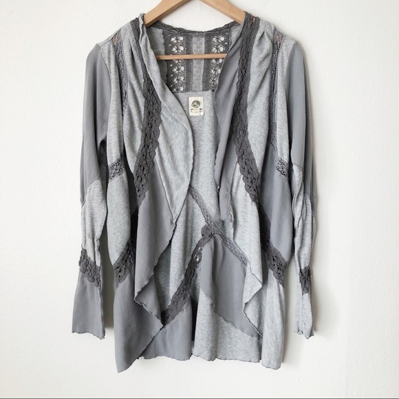 Anthropologie Sweaters - Tiny Anthropologie Patchwork Waterfall Cardigan